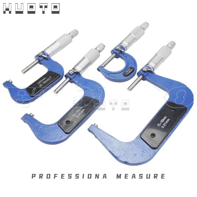 Outside Spiral Micrometer 0-25mm/ 25-50mm/ 50-75mm... – Grandado