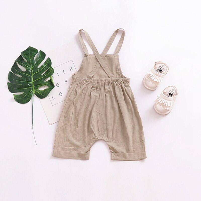 Summer Newborn Infant Baby Boy Girls Pocket Rompers Jumpsuits Playsuits Ribbed Knitted Sleeveless Toddler Baby Clothing: 12M