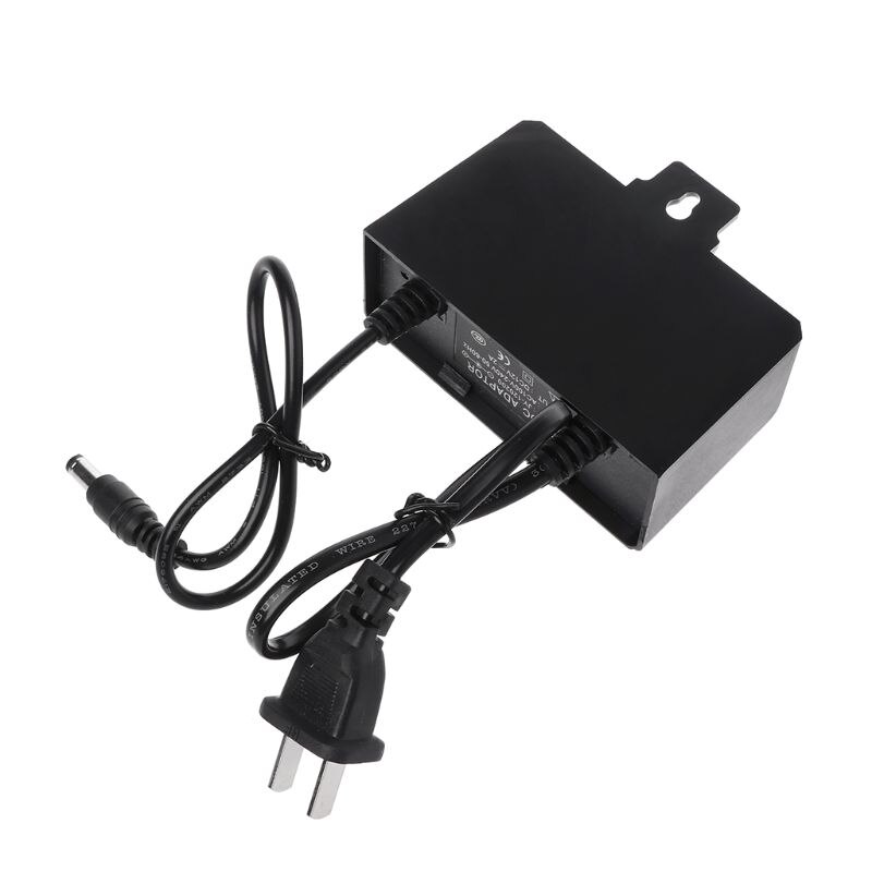 Alimentation ca cc chargeur adaptateur 12V 2A ue prise américaine étanche en plein air pour moniteur CCTV CCD caméra de sécurité
