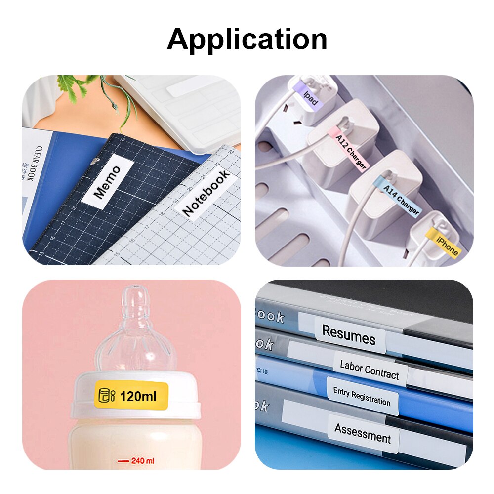 Supvan Mini Label Printer Paper Waterproof Anti-Oil Printing Label Price Label Pure Color Scratch-Resistant Label Sticker Paper