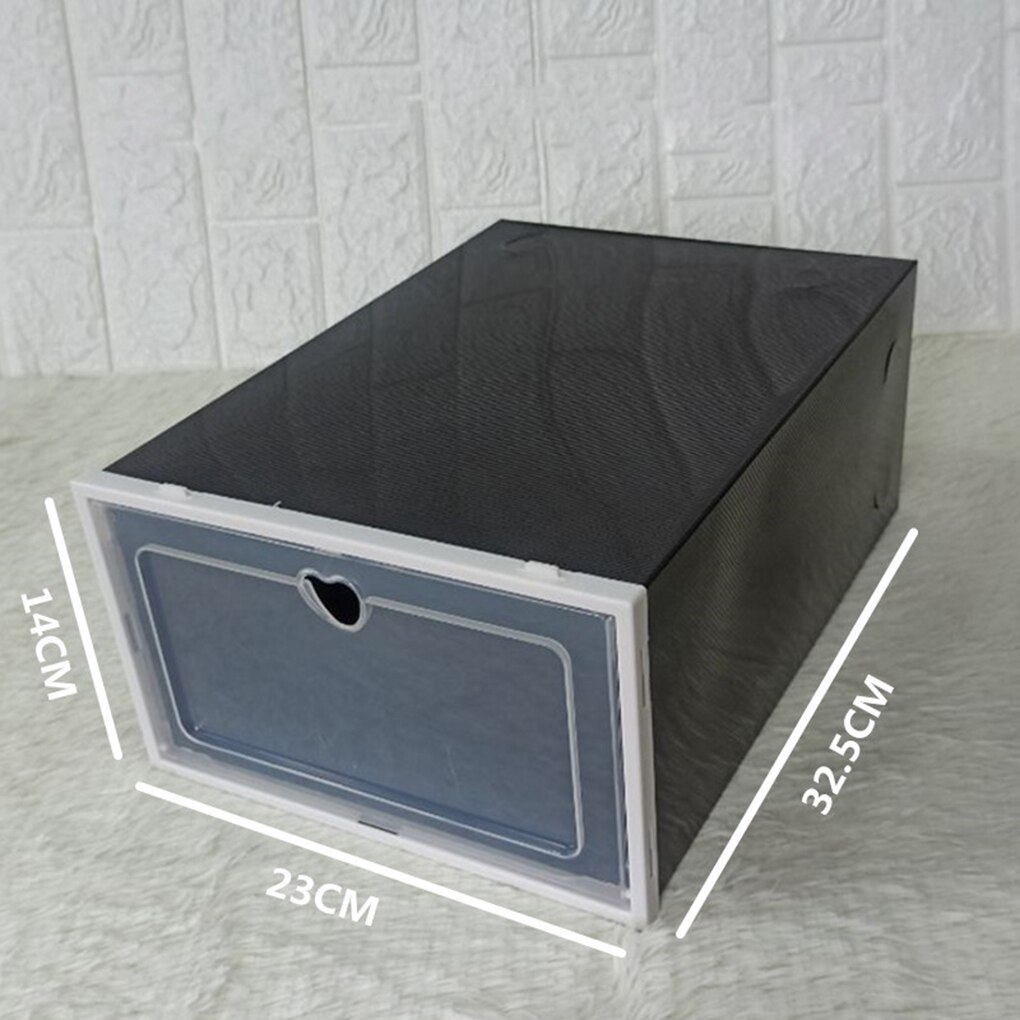 Stapelbare Opslag Schoenendoos Transparante Plastic Schoenendoos Flip Schoen Opslag Artefact Home Storage Tool