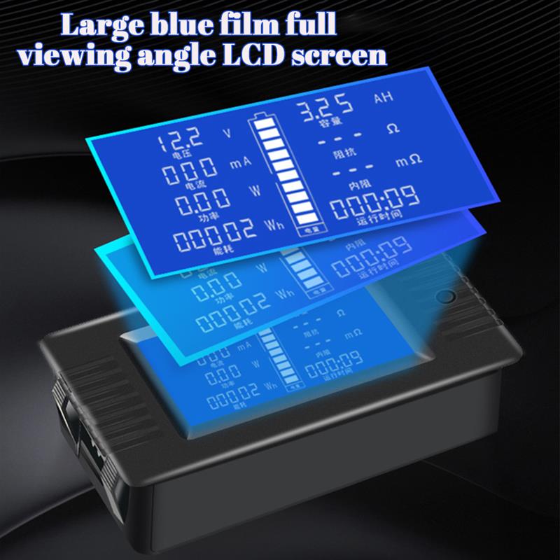 lithium battery capacity indicator DC Multifunction Battery Monitor Meter LCD Digital battery tester Battery level indicator