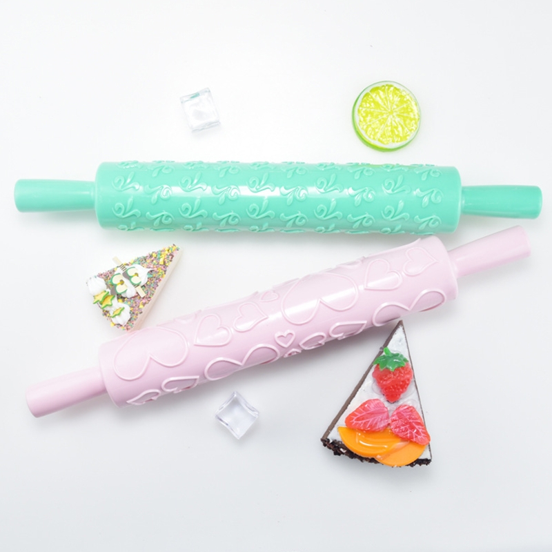 7 Styles Rolling Pin With Roller Daisy Patterns Baking Tool Christmas Fondant Embossed Mold Cake Decorating Mold Gum Paste Tool