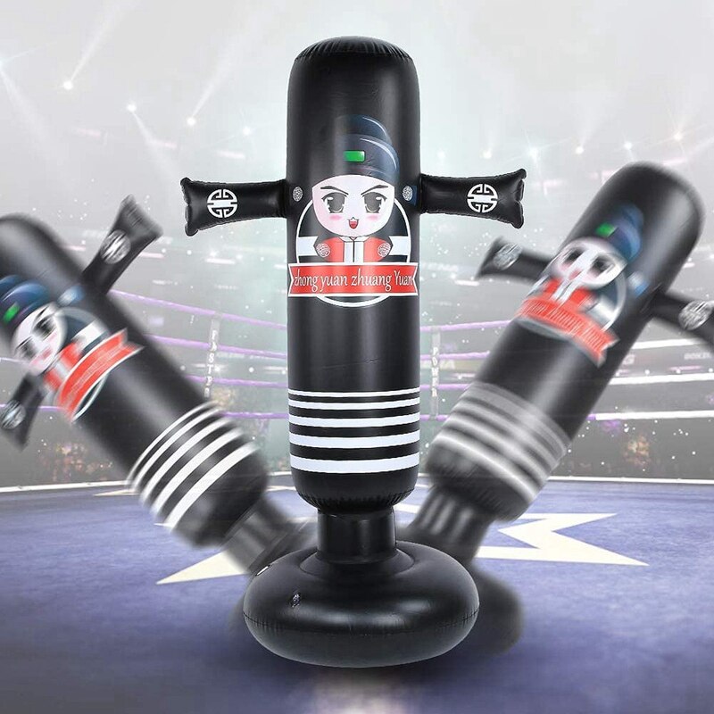 Inflatable Kids Punching Bag Inflatable Boxing Punching Bag for Practicing Karate Taekwondo MMA Relieve Pent Up Energy