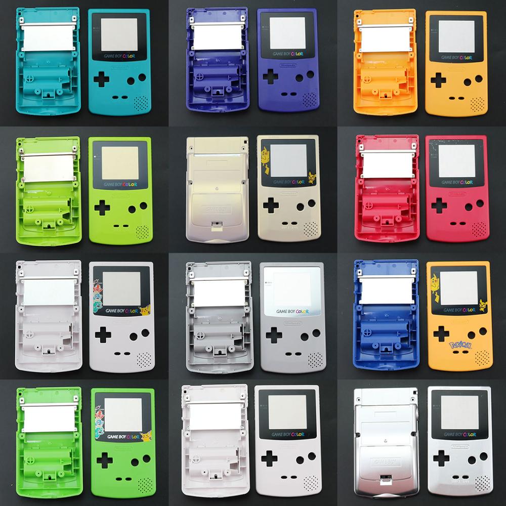 JCD For GBC Limited Edition Shell Replacement For Gameboy Color GBC game console full housing With Rubber Pads Screwdrivers