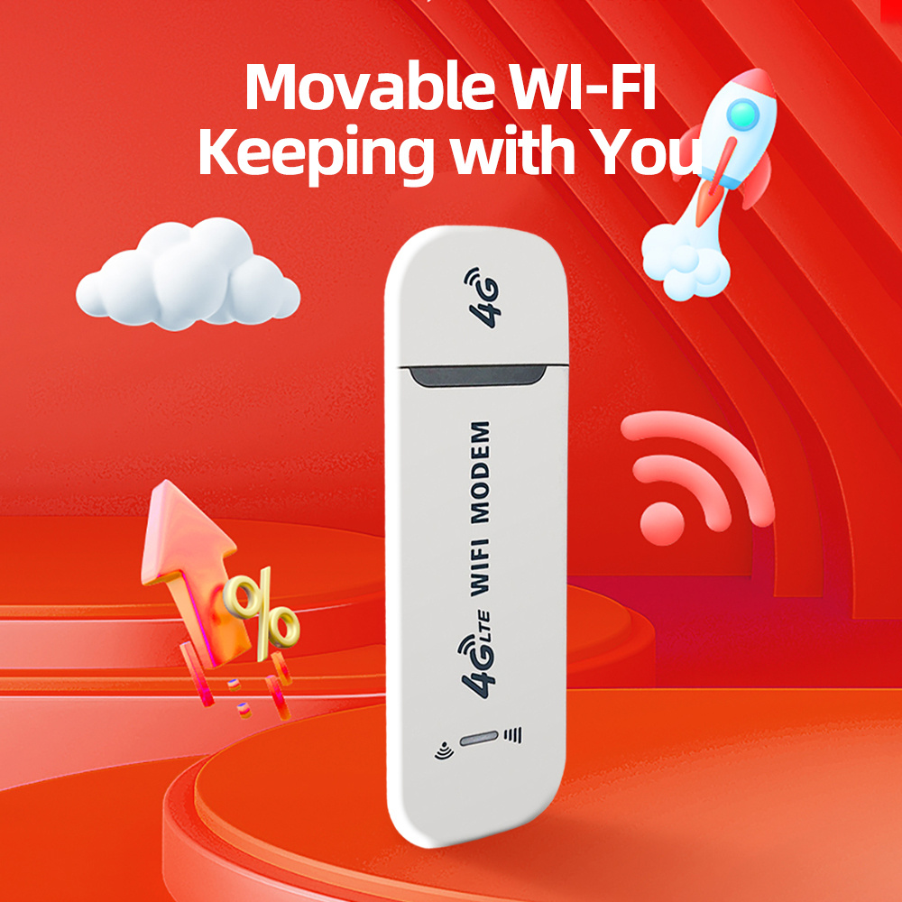 Router WiFi Mobilny 4G 150Mbps 4G LTE Bezprzewodowy Modem USB Dongle Karta SIM Kieszonkowy Hotspot WiFi Szerokopasmowy do Domu Biura