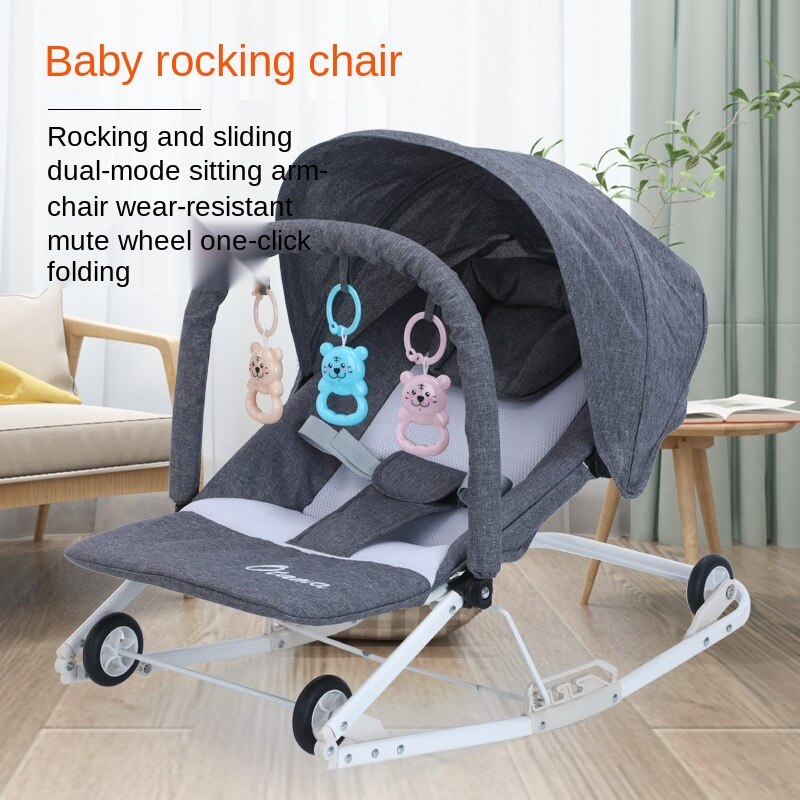 Lazychild Baby Schommelstoel Baby Comfort Fauteuil Shaker Slapen Kinderen Wieg Bed Schommelstoel Met Wielen