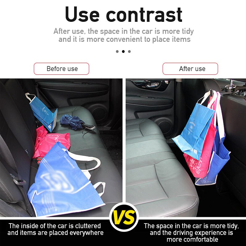 Gancho multifunción para reposacabezas de coche, gancho ajustable para asiento trasero de coche, bolso de mano, accesorios de soporte de tela, colgador trasero de asiento