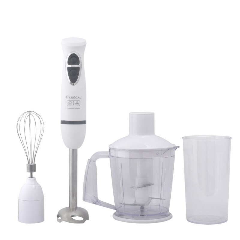 Portable Household Appliances For Kitchen 4-in-1 Blender Set Electrical Food Processor Stainless Steel Blender Mixer Juicer: White