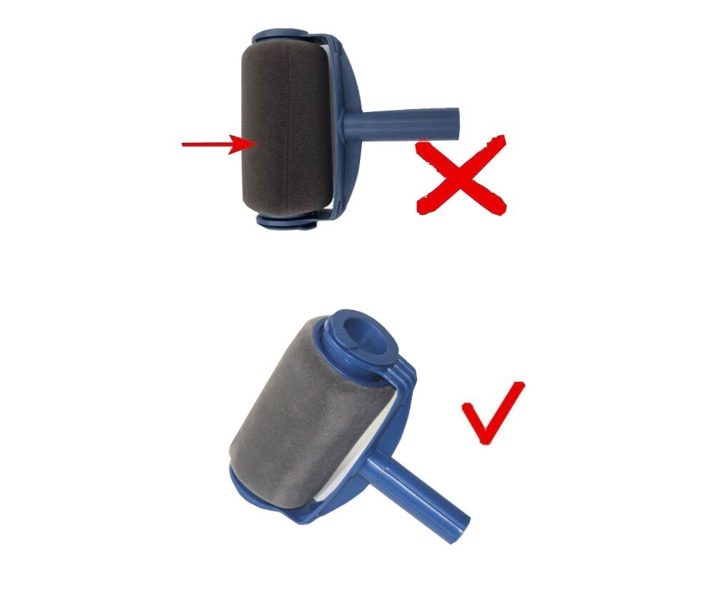 Sömlös paint runner pro rullborsteverktyg flockad kanter väggmålning roller pensel paint roller med 2 roller