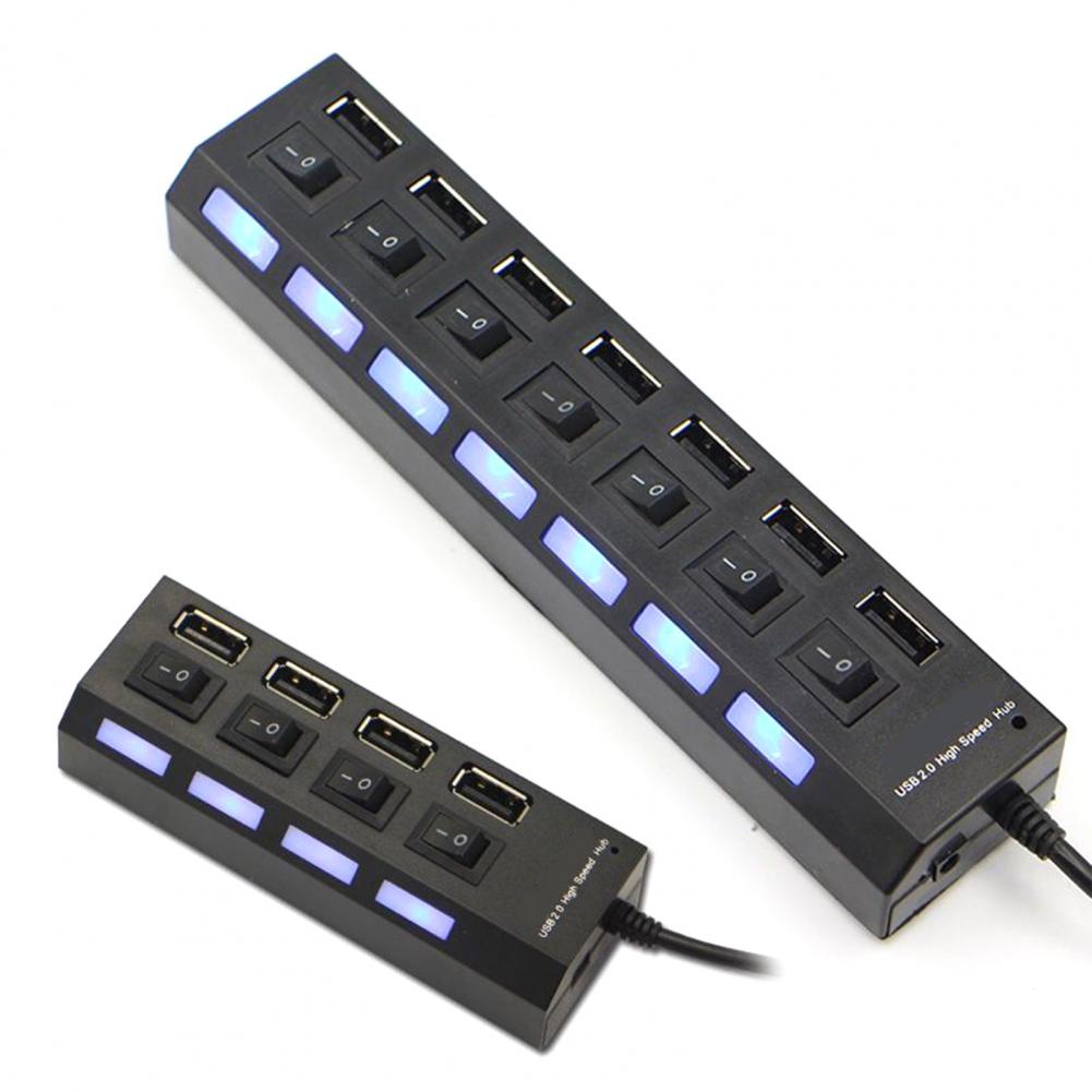 Plug and Play Wide Compatibility Keyboard/Mouse/U Disk USB Splitter for Computer