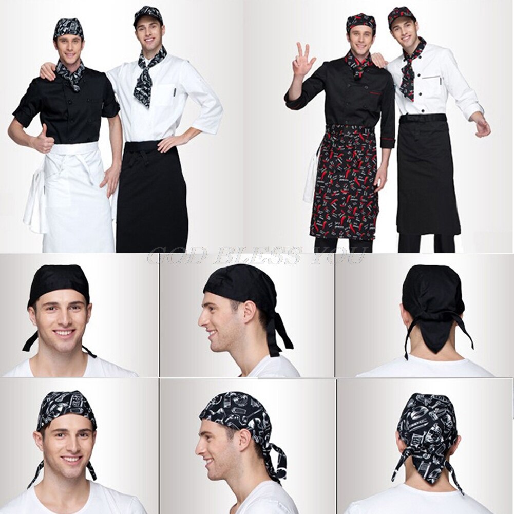 Cotton Colourfull Chef Hat Pirates Chef Cap Skull Cap Catering VariousKitchen Tool Cooking Kit