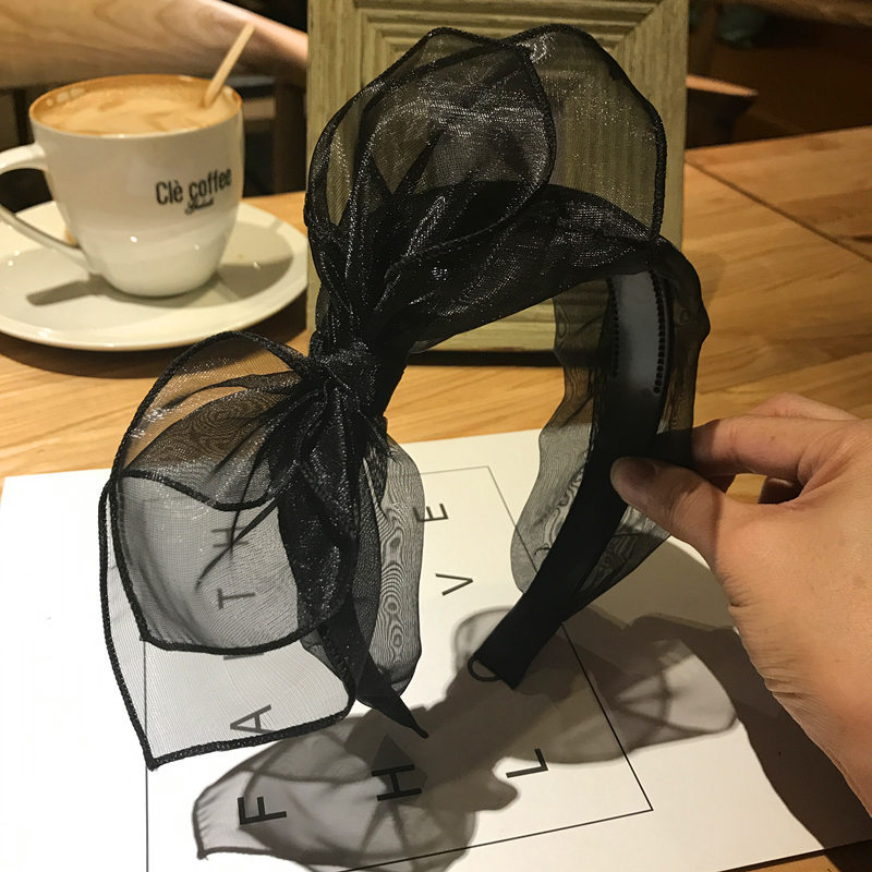 Koreaanse dameshaarband, handgemaakte strik, haaraccessoires, geknoopte haarring, meisjeshoofdbanden, lente- en zomerhoofdbedekking