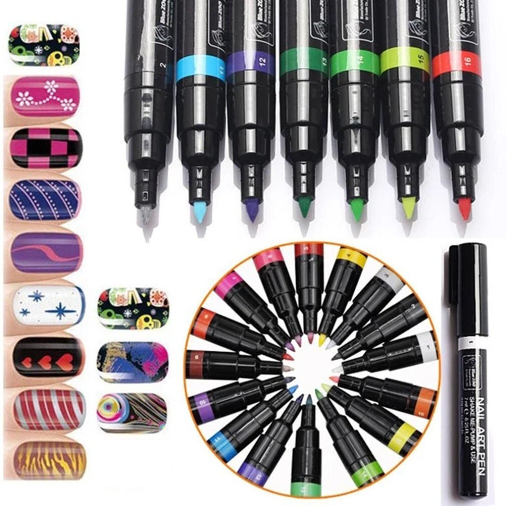 Rotulador para decoración de uñas, rotulador de arte para manicura con Gel UV, Accesorios de belleza para uñas