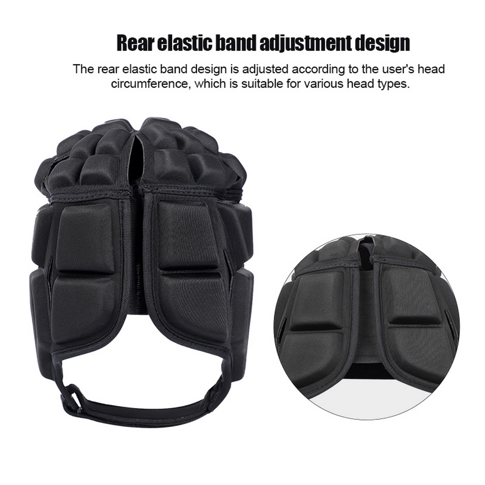 Profession Football Soccer Baseball Goalkeeper Helmet Sports Rugby Scrum Cap Head Guard Goalie Roller Hat Fiber Head Protector