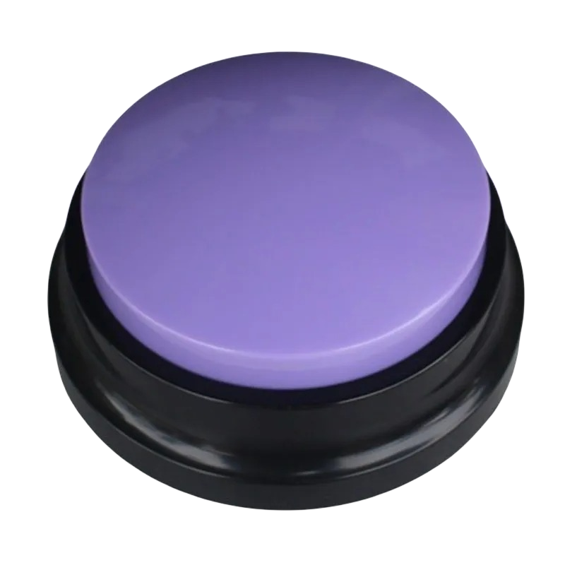 Dog Communication Buttons Voice Recording Button for Pet Training Buzzer 30 Second Record Playback Funny for Talking Pet: PURPLE