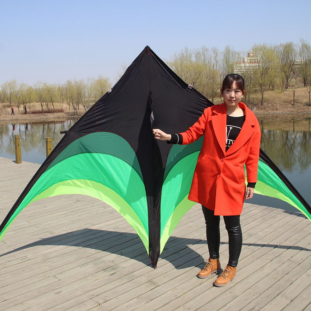 Big delta kite large triangle single line kites for audlts outdoor fun toys easy to fly for