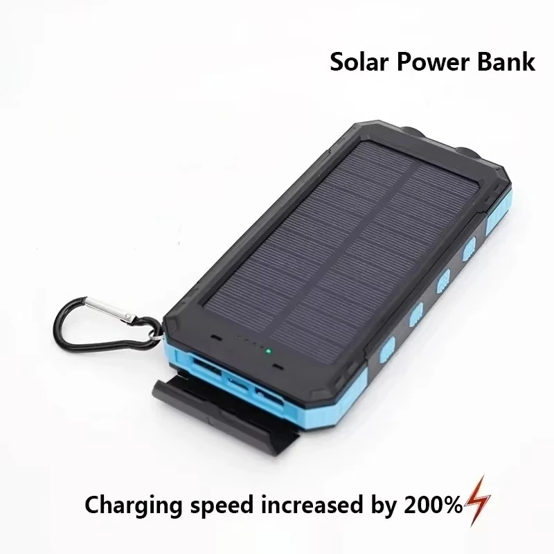200000 Batterie externe solaire mAh, chargeur Portable de grande capacité, charge rapide, pour IPhone Samsun Huawei Powerbank: green / 6000mAh