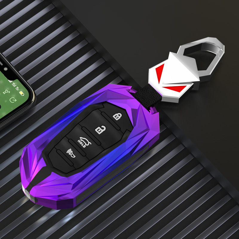 4 Button Car Key Fob Case Cover Shell for Kia Cadenza K9 K7 K-04 Sorento K900 and K7 Key Accessories: black