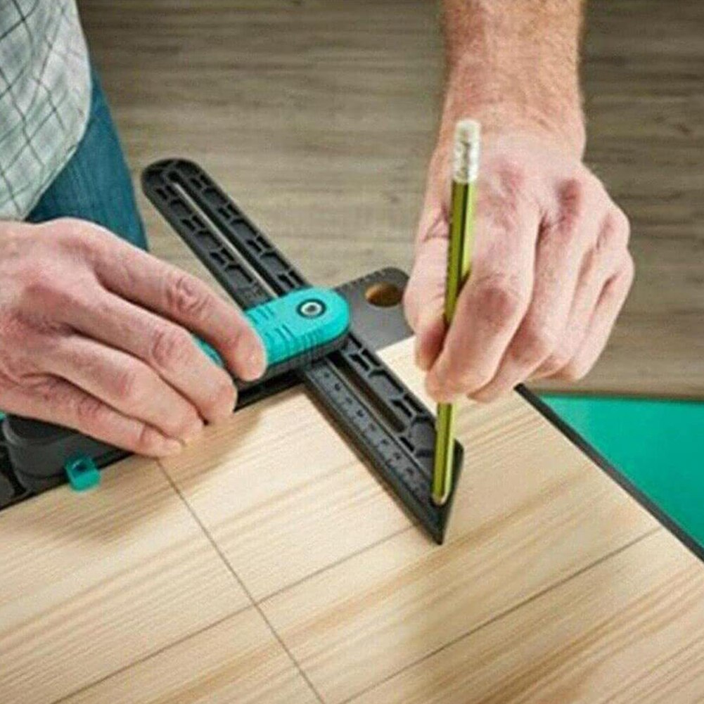 Angular Bevel Gauge Adjustable Precise Angle Ruler with Lock Fast Marking Mitre Gauge for Line Drawing DIY Measuring Tool