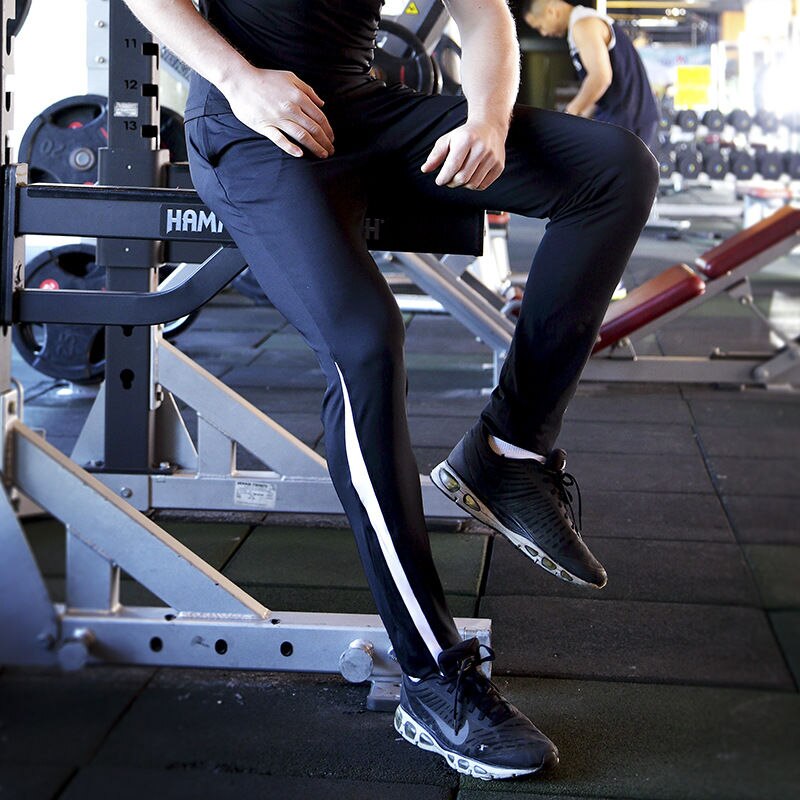 Pantalones deportivos de secado rápido para hombre, pantalón de entrenamiento, suelto, informal, verano, pantalones de piernas finas, fútbol, correr, fitness