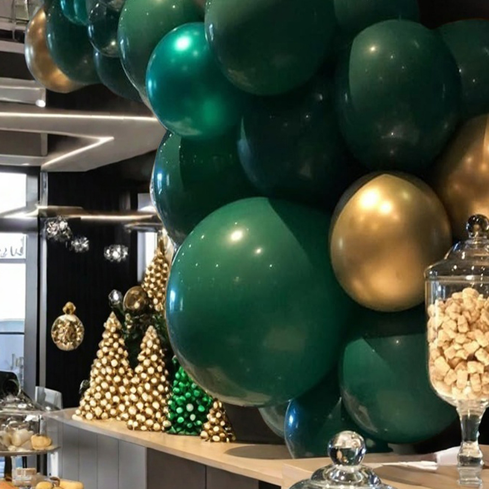 44 st ljusgröna ballonger i blandade färger, lämpliga för födelsedagar, bröllop, fester, examensceremonier och dekorationer till st. patrick's day.