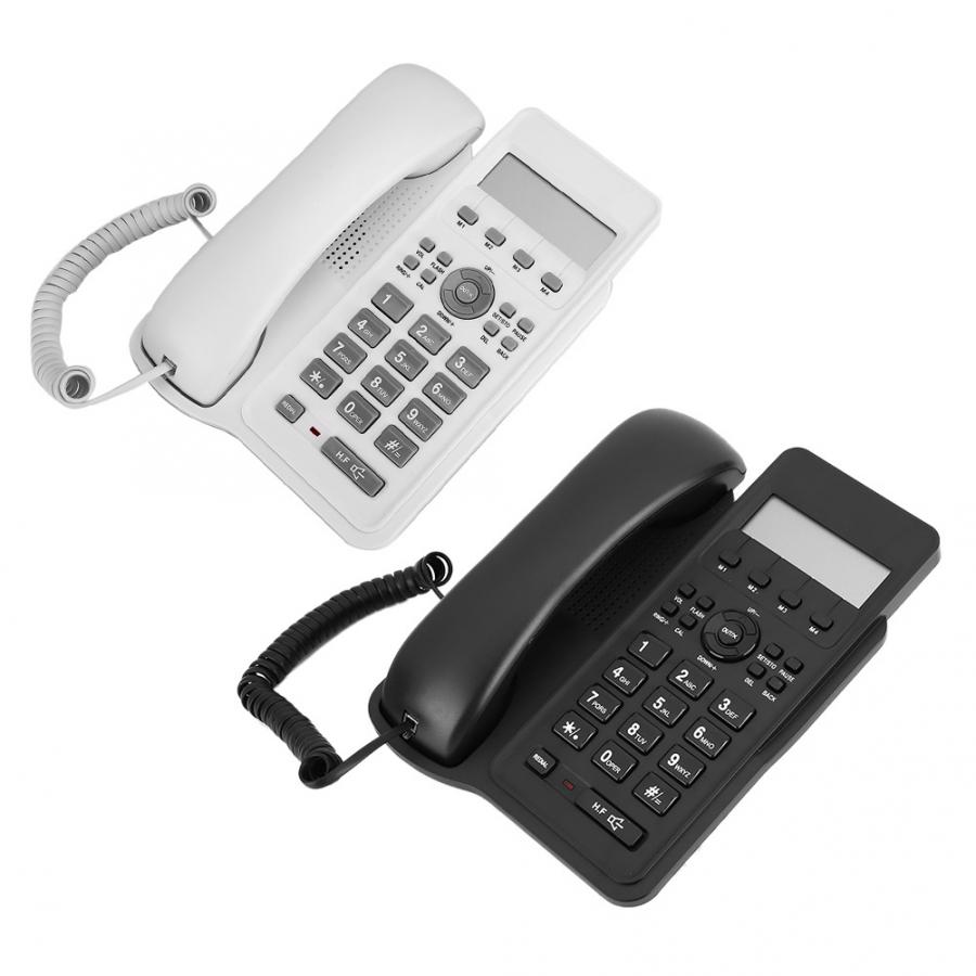 Vaste telefoon met snoer, bureau-wandtelefoon voor thuisgebruik met twee-draadsinterface voor thuiskantoor, hotelbedrijf