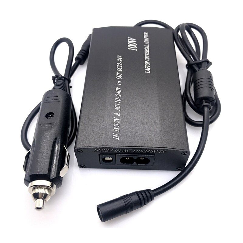 Universal 5V-24V AC Power Adapter Adjustable Car Home Charger USB5V Power Supply 100W 5A Laptop with 38Pcs DC Connector