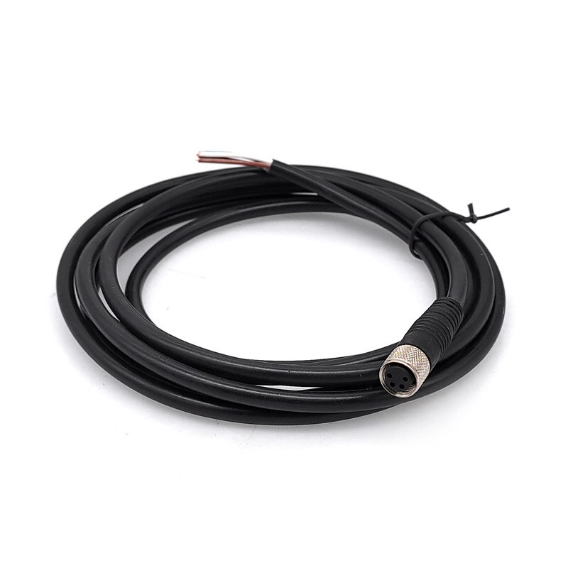 M8 Sensor Connector Cable Waterproof plug Male&amp;Female Straight Angle 4 5 Pin +2m PVC line