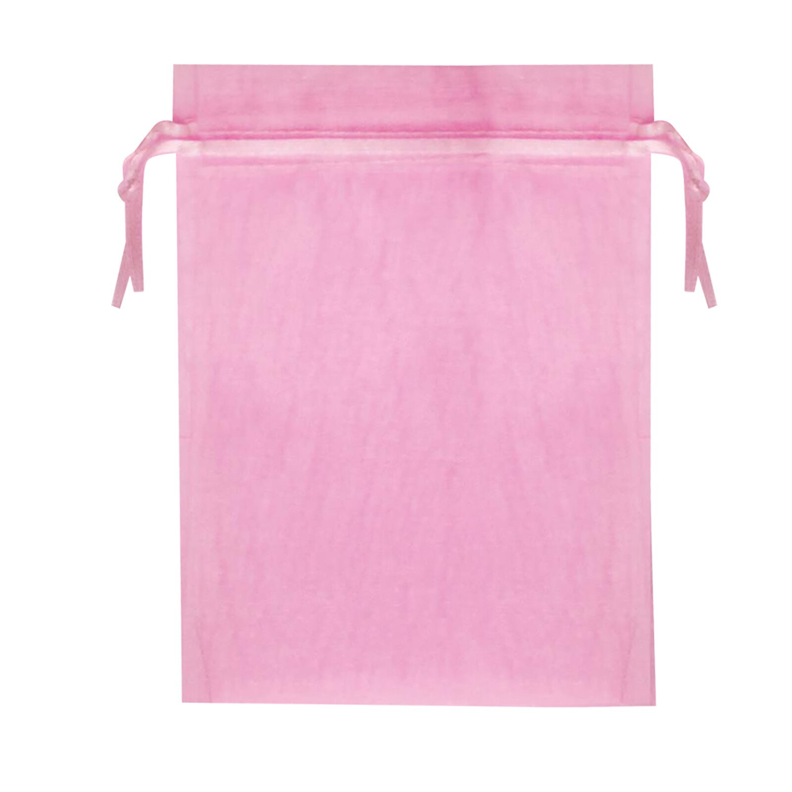 30 Pieces Sheer Organza Bags, White Wedding Favor Bags with Drawstring Makeup Organza Favor Bags: Pink