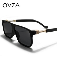 OVZA Sunglasses for Mens Rectangle Sunglasses Men Brand Retro Vintage Glasses Black S6095