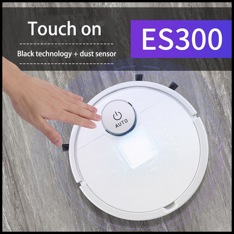 ES300 home small portable smart touch automatic sweeping vacuum cleaner three in one entertainment robot