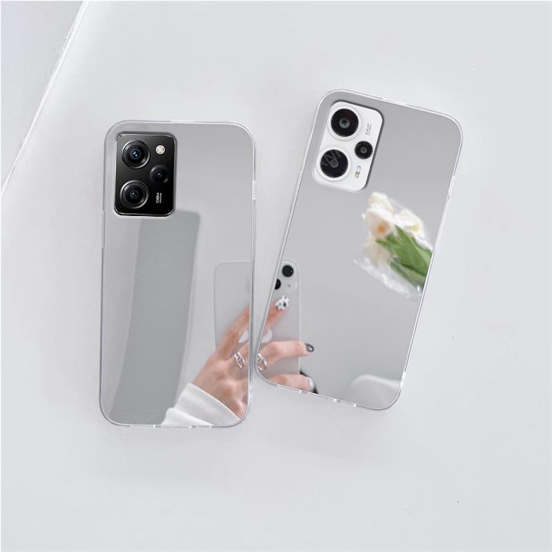 Glanzende luxe spiegel siliconen hoes voor Xiaomi Mi Poco X5 F5 Pro F4 F3 schokbestendige achterkant op Poko X5pro F5pro X5F4 3 5pro
