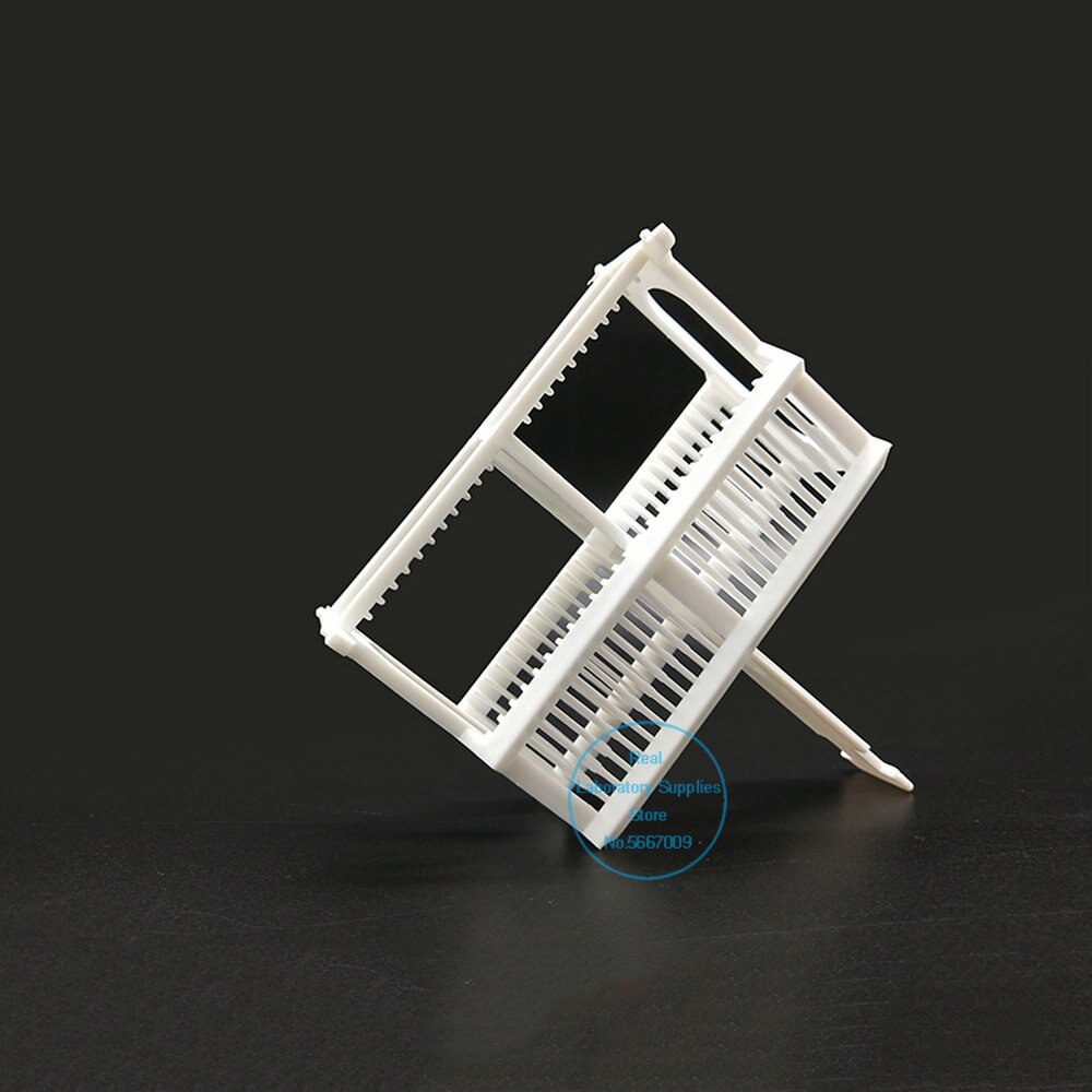 1set lab plastic staining tank staining rack antigen repair box for containing 24-piece glass slide