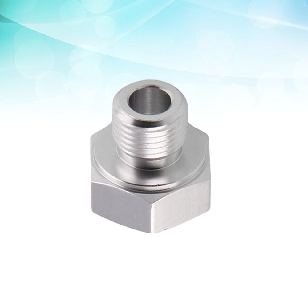 Automotive Oil Pressure Sensor Adapter Switch LS Engine Swap Male M12x1.5 Female 1/8 NPT Oil Pressure Sensor Plug (Silver)