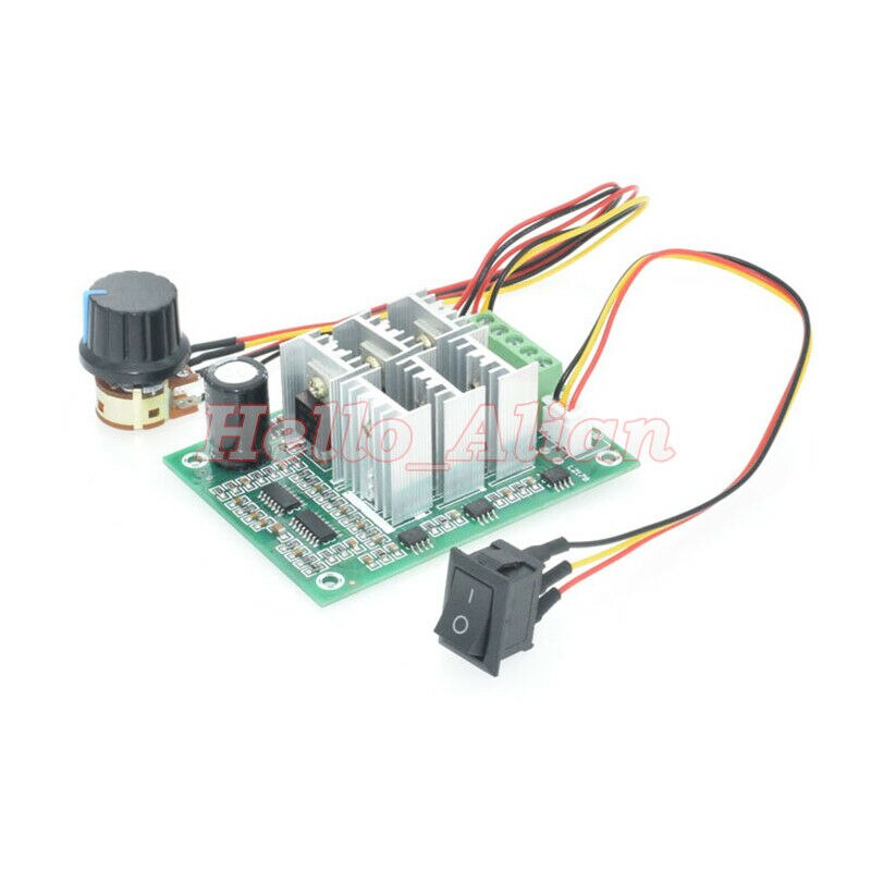 15A DC 5V-36V 12V 24V hho pwm three phase Brushless Motor Controller Driver 0-100% speed Reversible Switch