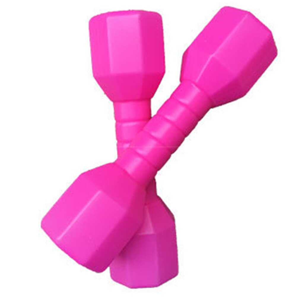 Pesas de mano para deportes al aire libre, mancuernas ergonómicas para ejercicio en casa, guardería, gimnasio, accesorios de baile, equipo de Fitness, 2 unids/set por juego: Rose Red