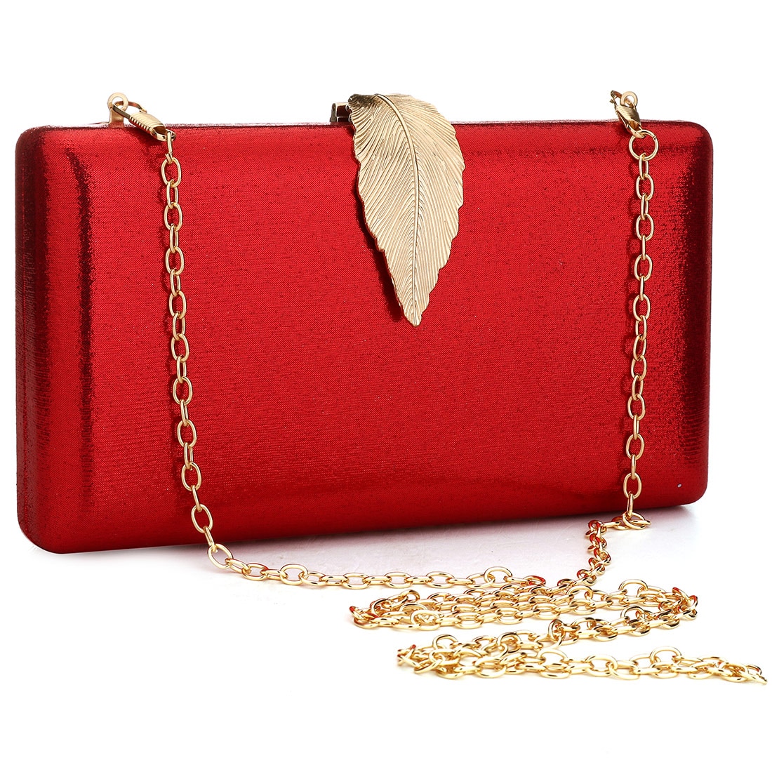 Elegante Avond Clutch Portemonnee Beroemde Box Tas Met Ketting Effen Kleur Schouder Crossbody Tassen Voor Vrouwen Gold Sliver Koppelingen