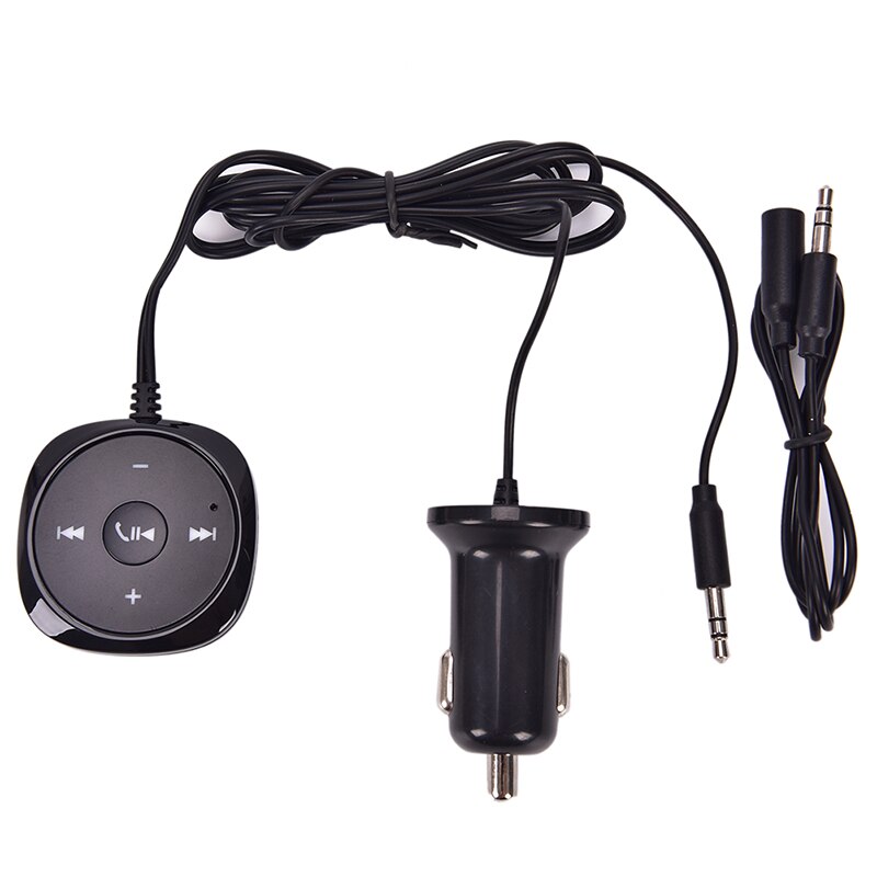 Minitransmisor de Audio inalámbrico por Bluetooth, recibidor estéreo, adaptador de música manos libres con salida AUX para altavoz de coche, 1 Juego