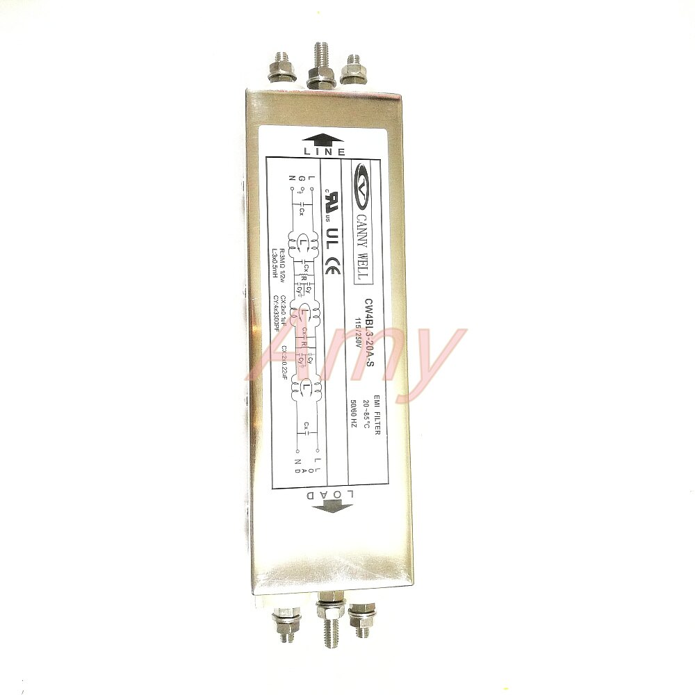 Power EMI three level filter CW4BL3 10A 20A S AC 250V