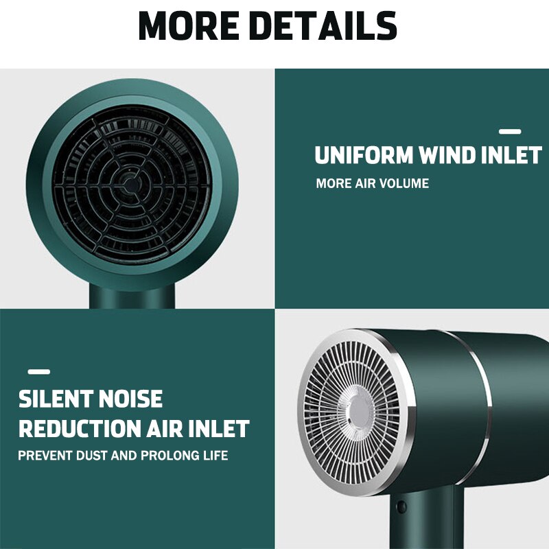 2000W 110V Hair Dryer 3 Speed Hair Dryer Salon &Cold Wind Negative Ionic Air Blower Dry Electric Hair Dryer