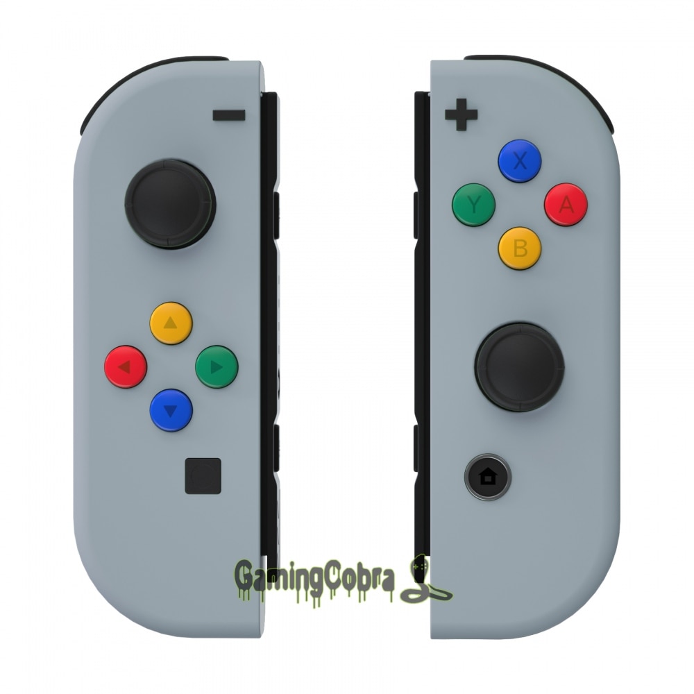 Hope Gray Soft Touch Controller Housing With Colorful Buttons Replacement Shell with Tools for NS Switch Joy-Con