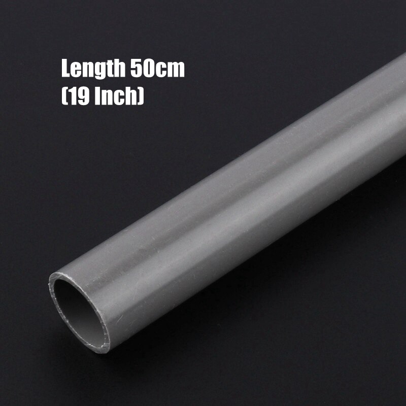2pcs/lot Outer Dia.32 40mm PVC Pipe Length 50cm 19" Agriculture Garden Irrigation Watering Aquarium Tank Water Supply PVC Tube: Outer Dia 40mm / Gray PVC Pipe
