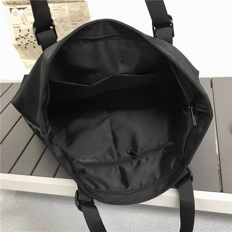 Leacat Tote Bag Nylon Waterproof Korean Hip hop street bag Shoulder Bag Large Capacity Sling Bag Crossbody Bag for women