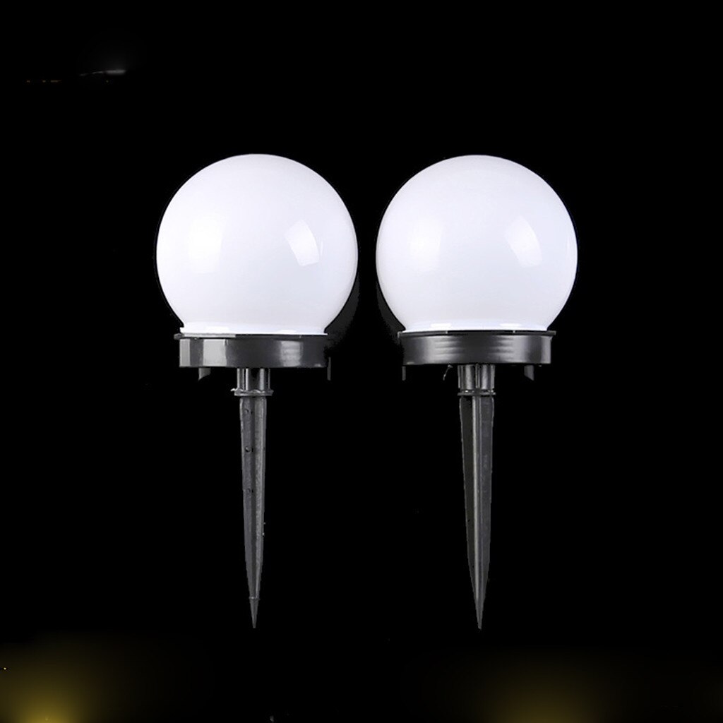 Round LED Solar Power Outdoor Garden Path Yard Ball Light Lamp Lawn Road Patio Garden courtyard lawn road ground light