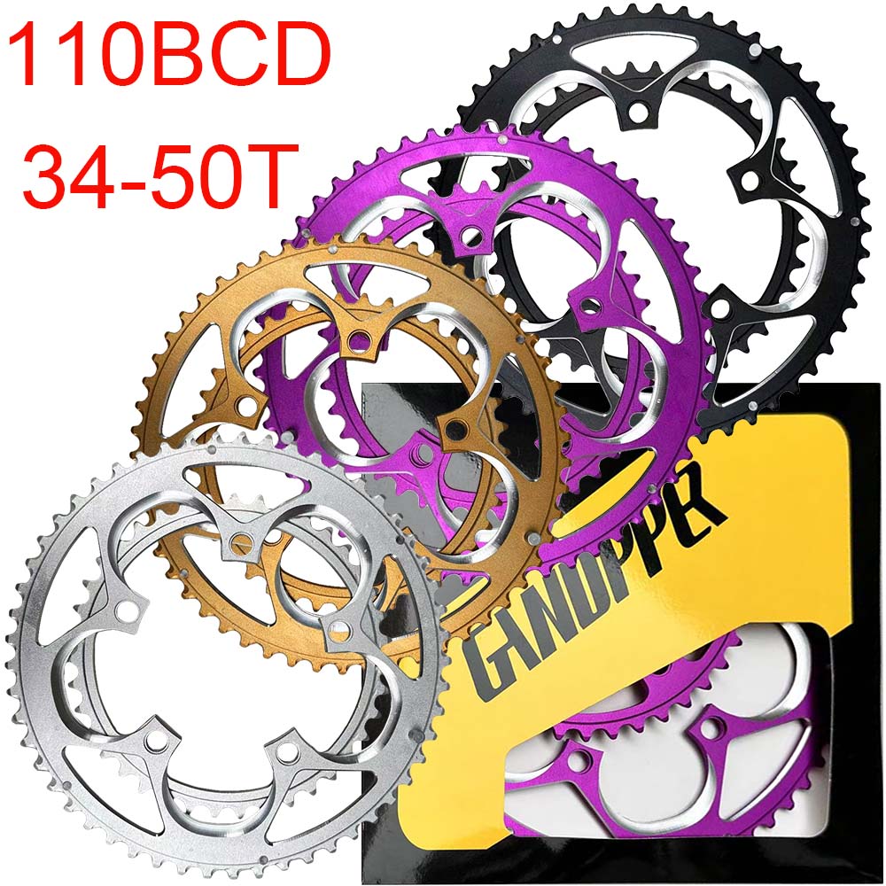 110BCD 50T 34T Ster voor SRAM FSA Kettingblad Road Fiets Kettingwiel 110mm Kroon Dubbel Kettingblad 9/10/11/12 S Tandwiel Fietsonderdelen