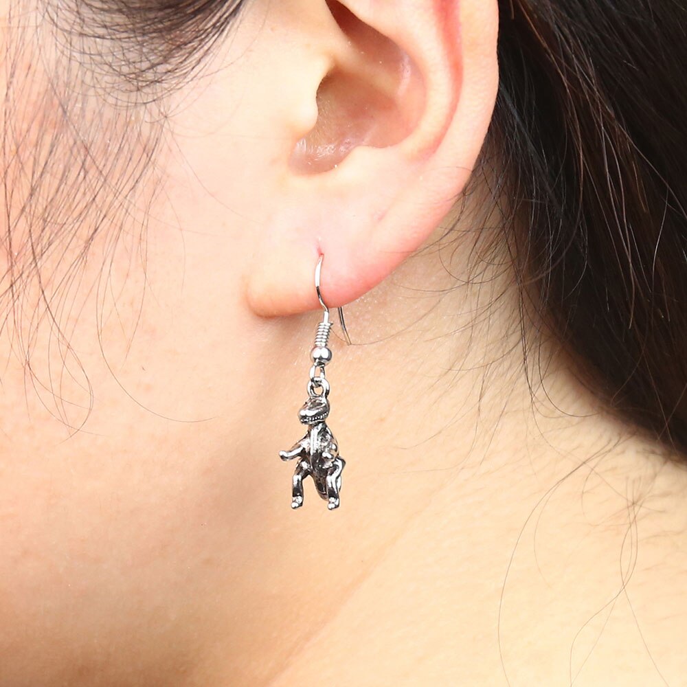 Emaille Legering Draak Oorbellen Fantasie Dinosaurus Drop Dangle Mode