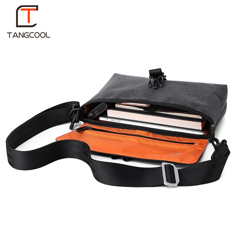 Tangcool Crossbody Tas Mannen Mode Straat Oxford Messenger Tassen Vintage Schoudertas Preppy Stijl Tas voor Tieners