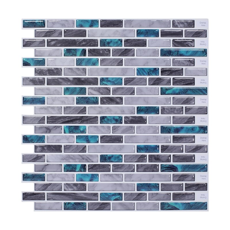 Vividtiles gris Mable peler et coller carreaux Anti-moisissure amovible RV chambre décor cuisine auto-adhésif papier peint