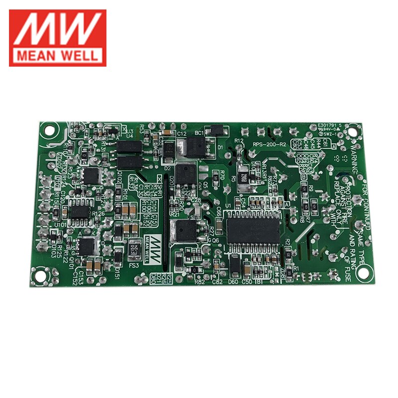 MEAN WELL EPP-200-12 200W 12V Industriële Open Frame Voeding 110 V/220VAC om 12V DC 16.7A groene PCB power unit PSU met PFC